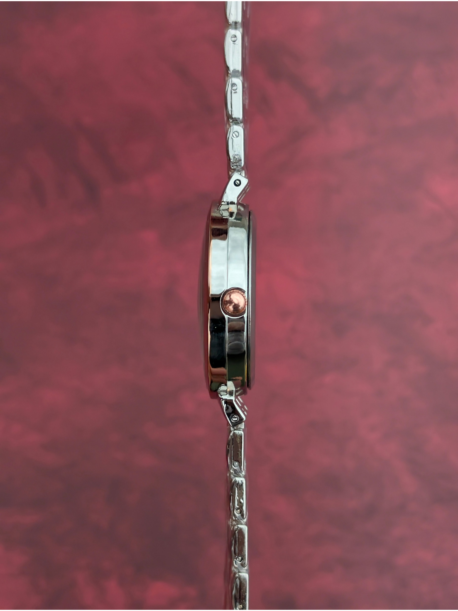 Women's Elegant Two-Tone Watch – Lotus White Dial