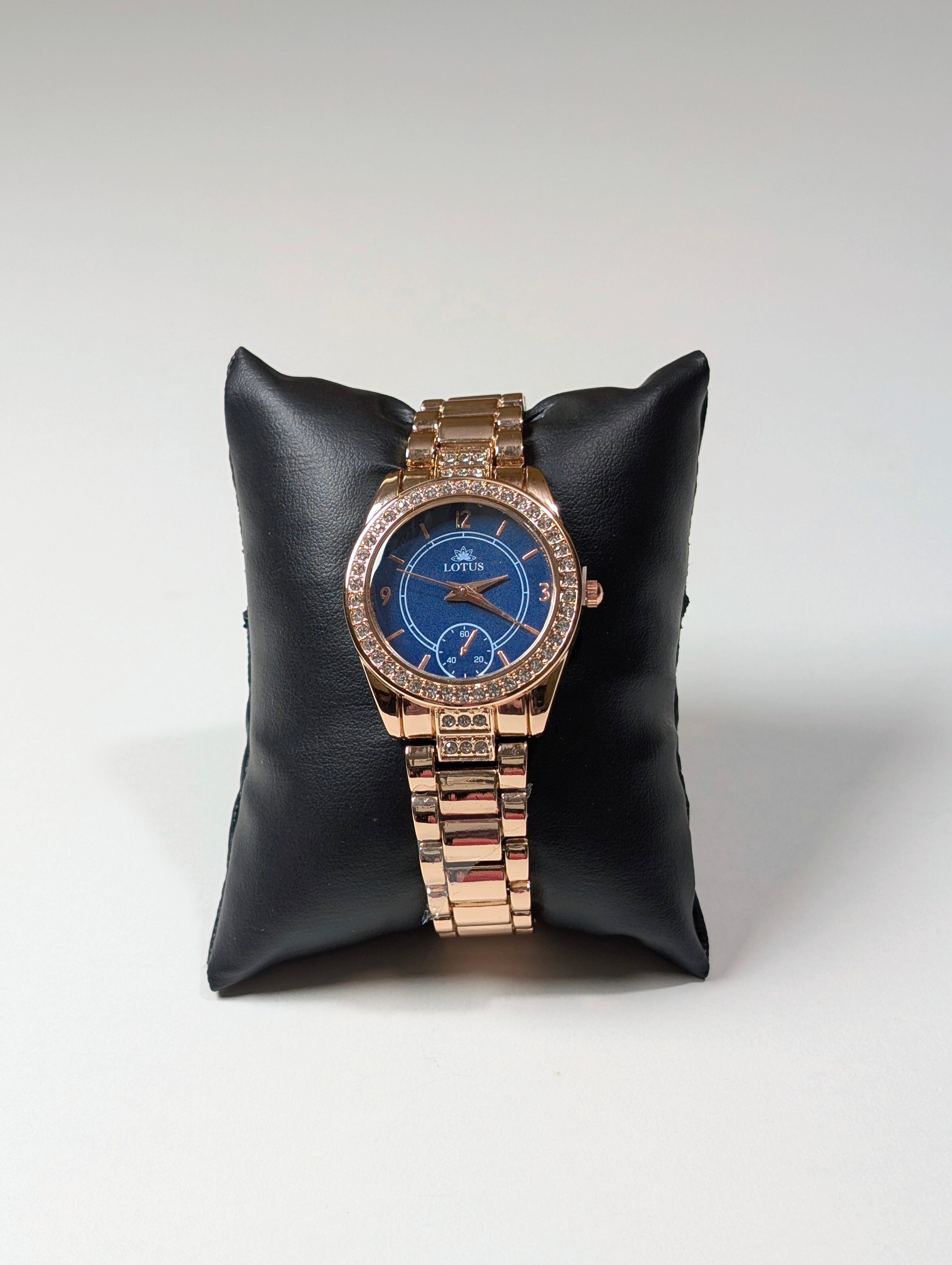 Glamorous Lotus Diamond Rose Gold Watch