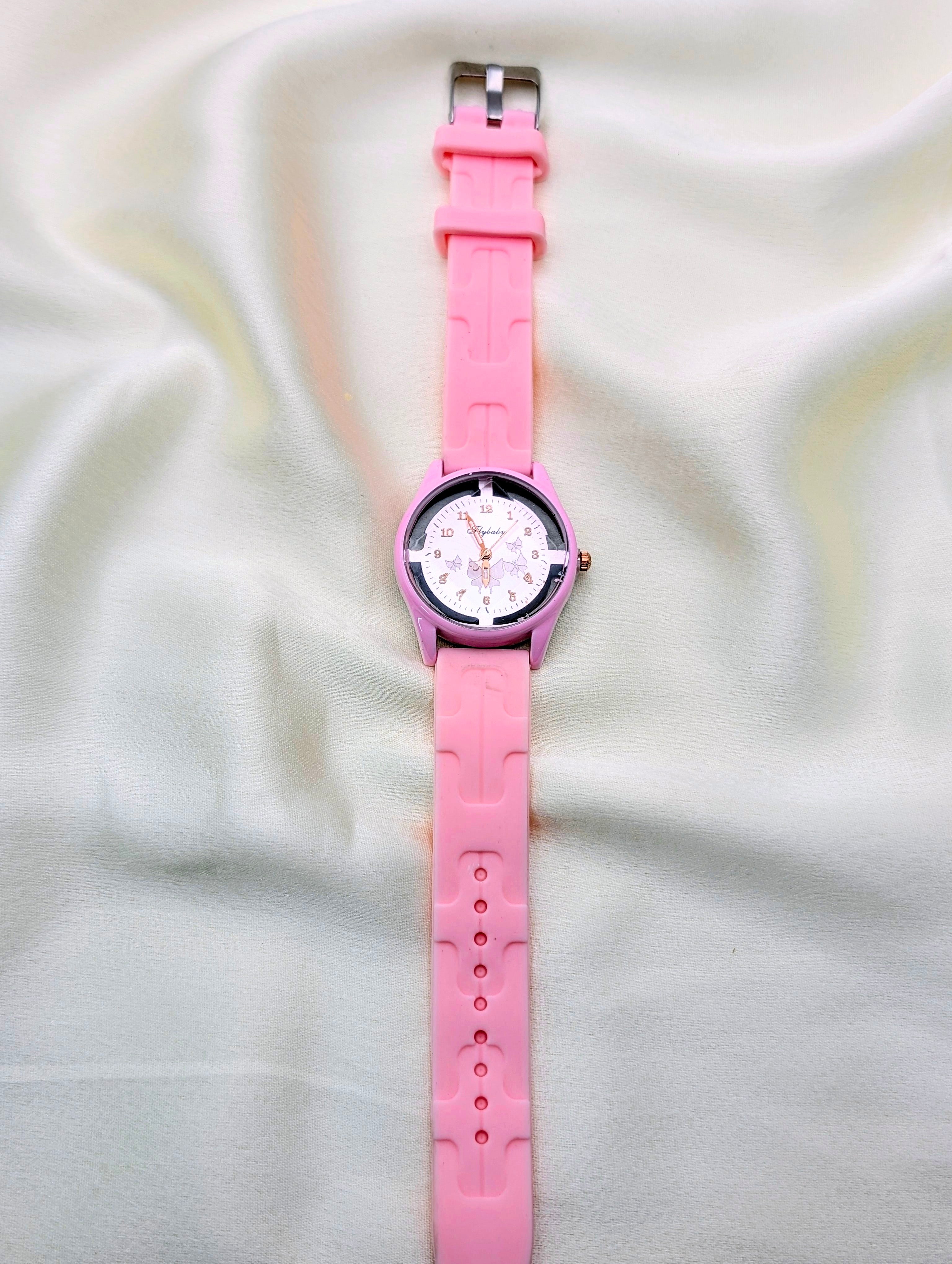 Fluttering Dreams: The Pink Butterfly Watch for women