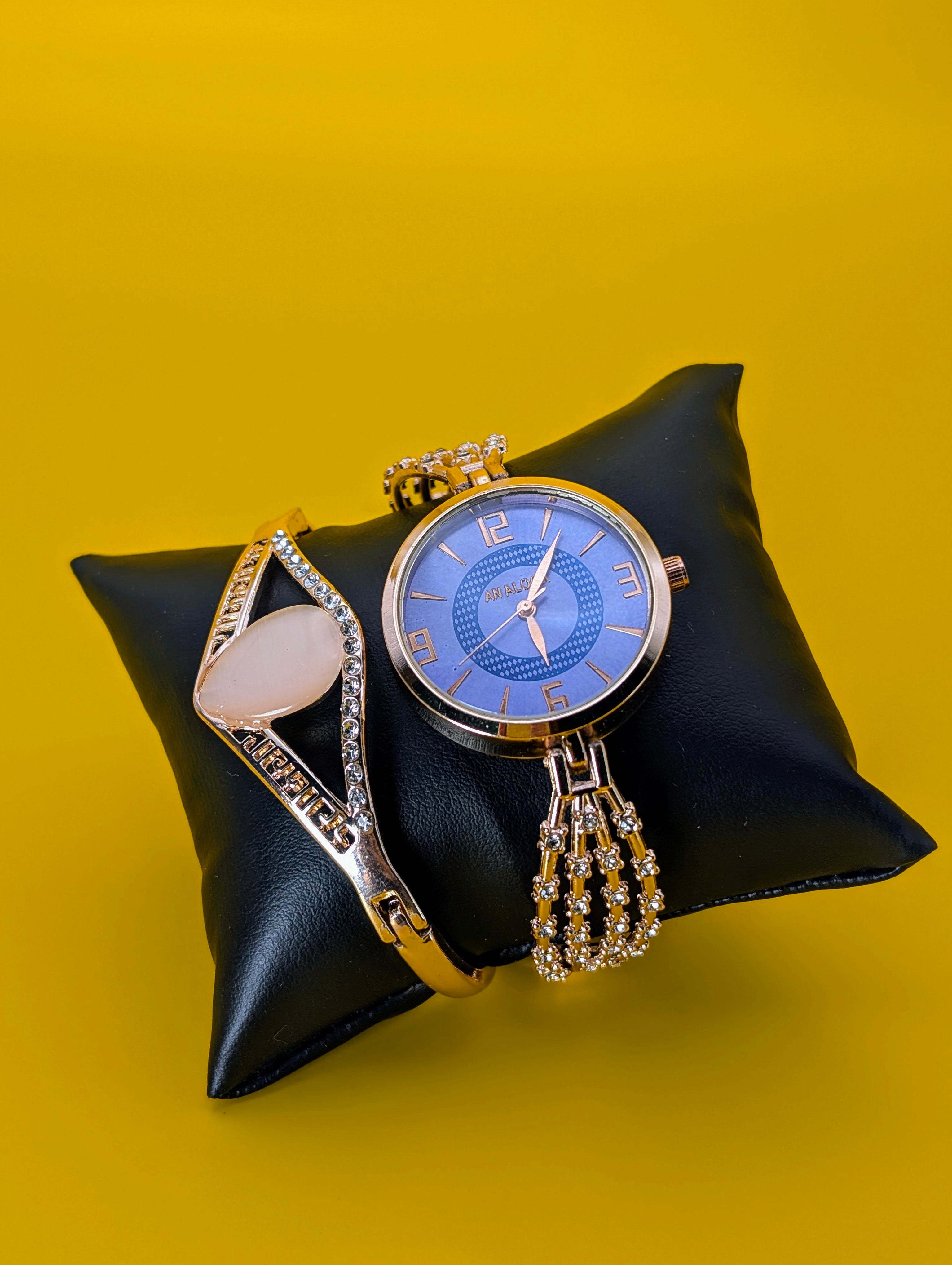 Rose Gold Grace Diamond Watch With Bracelet