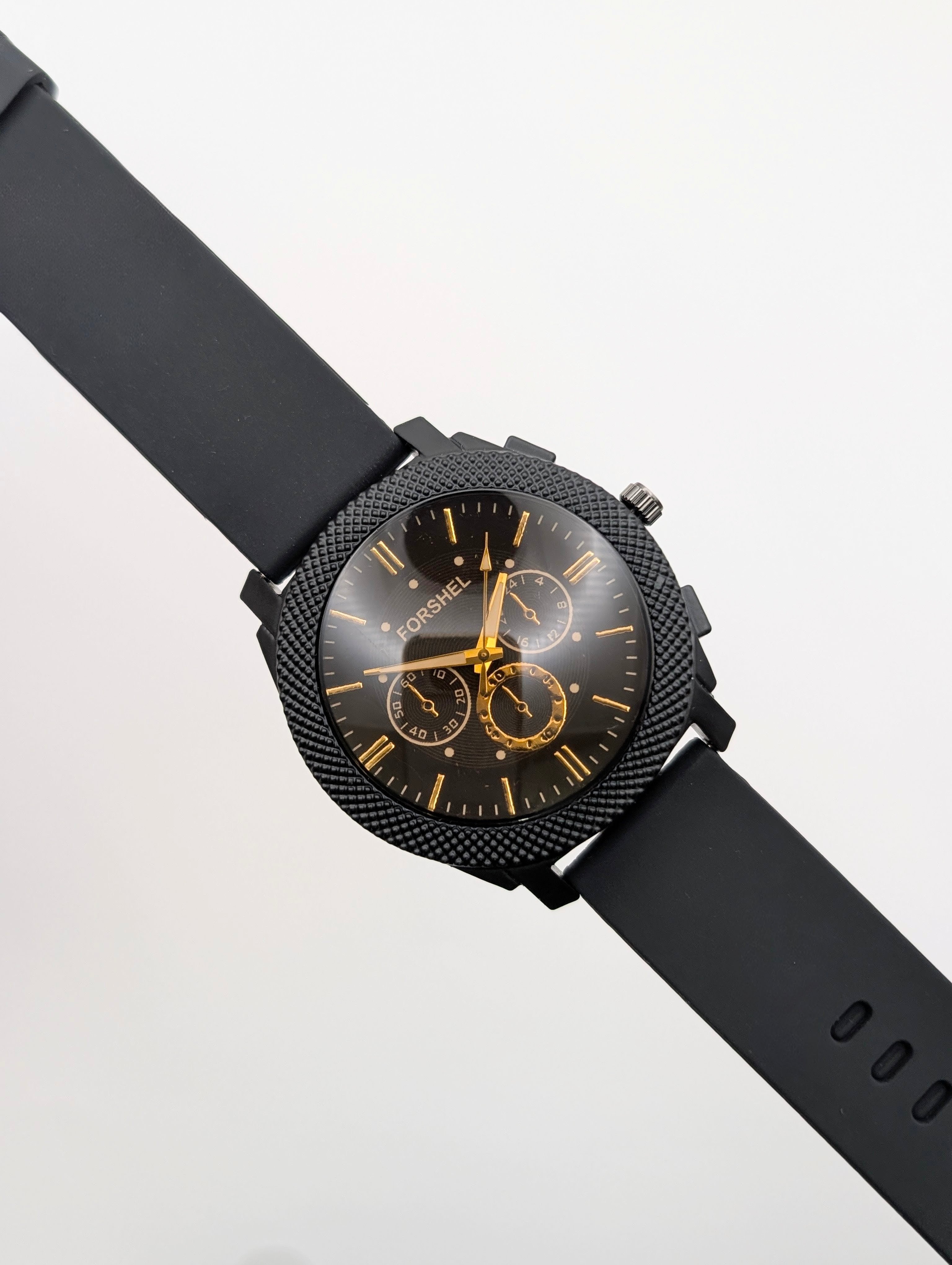 Fossil Elegant Black Dial Chronograph Watch
