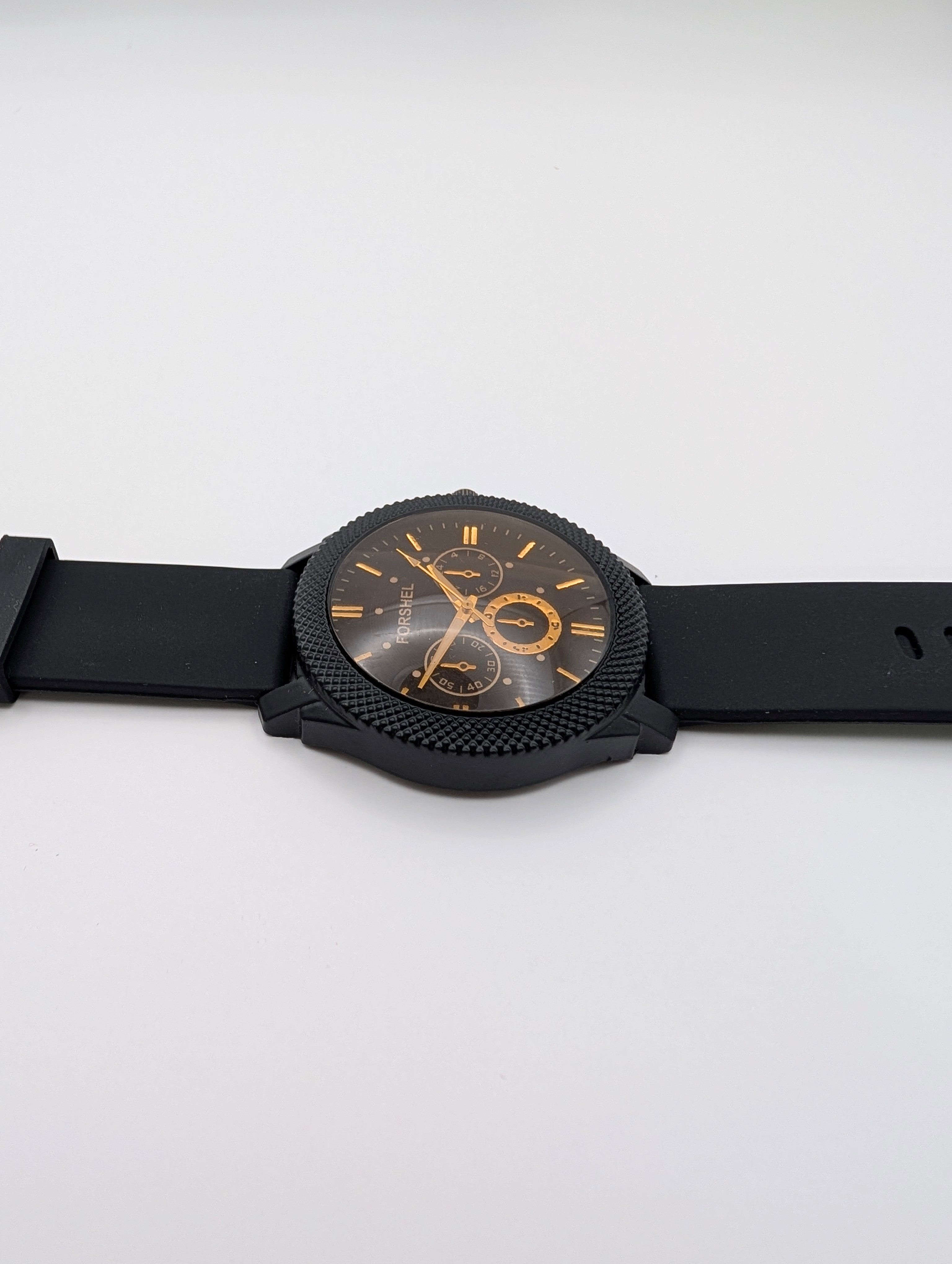 Fossil Elegant Black Dial Chronograph Watch