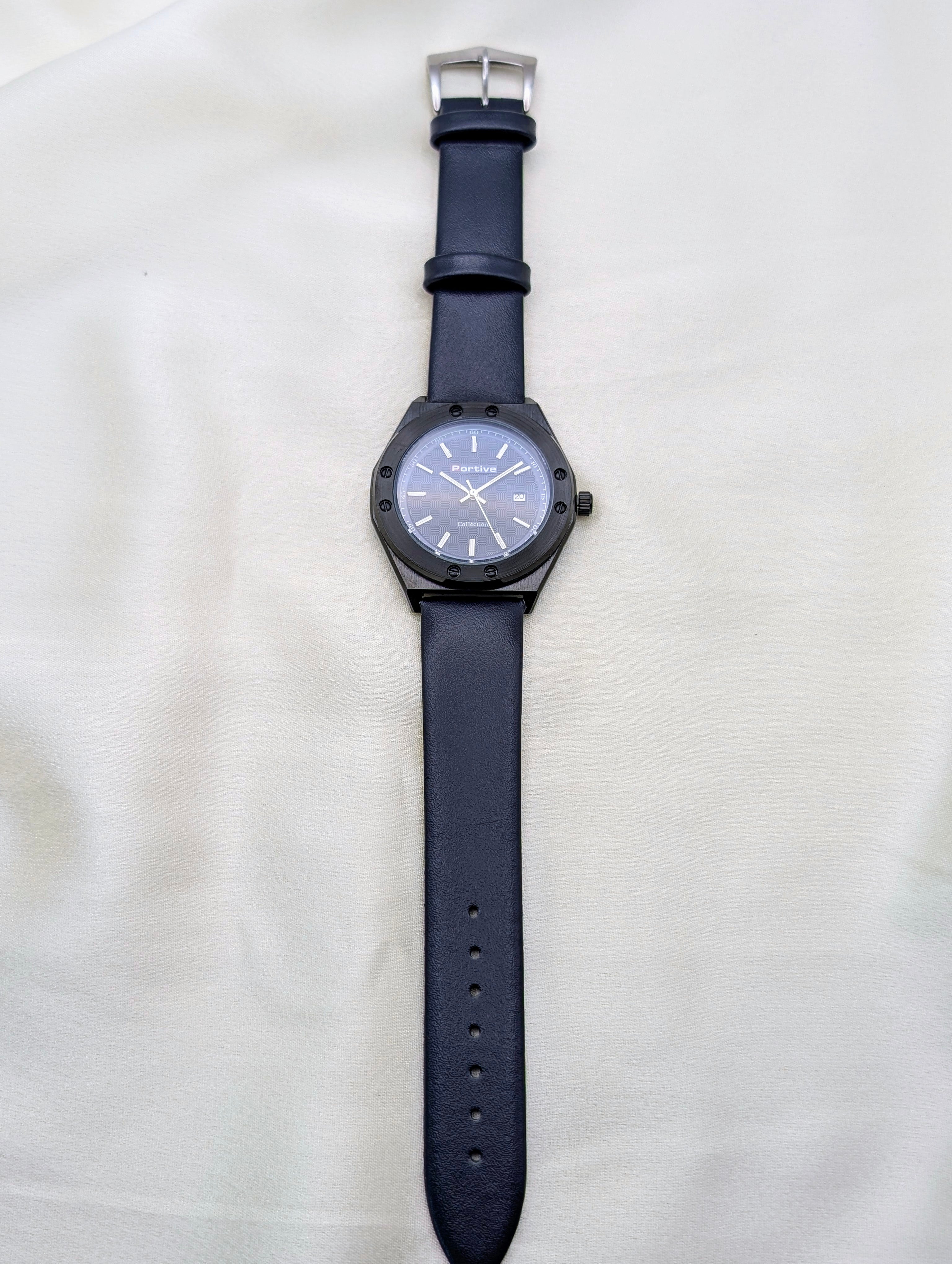 Midnight Octagon Waterproof with date display for men