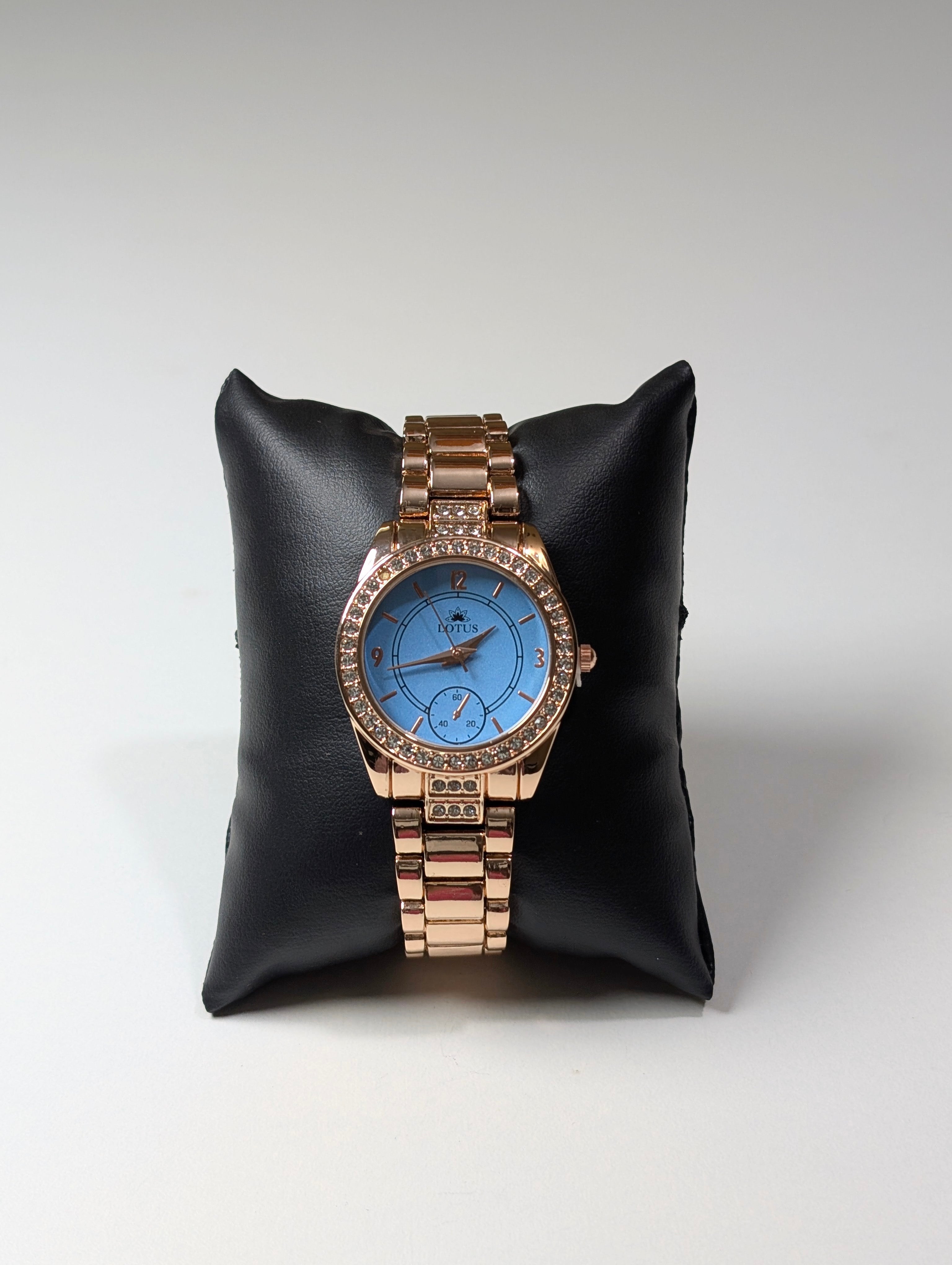 Glamorous Lotus Diamond Rose Gold Watch