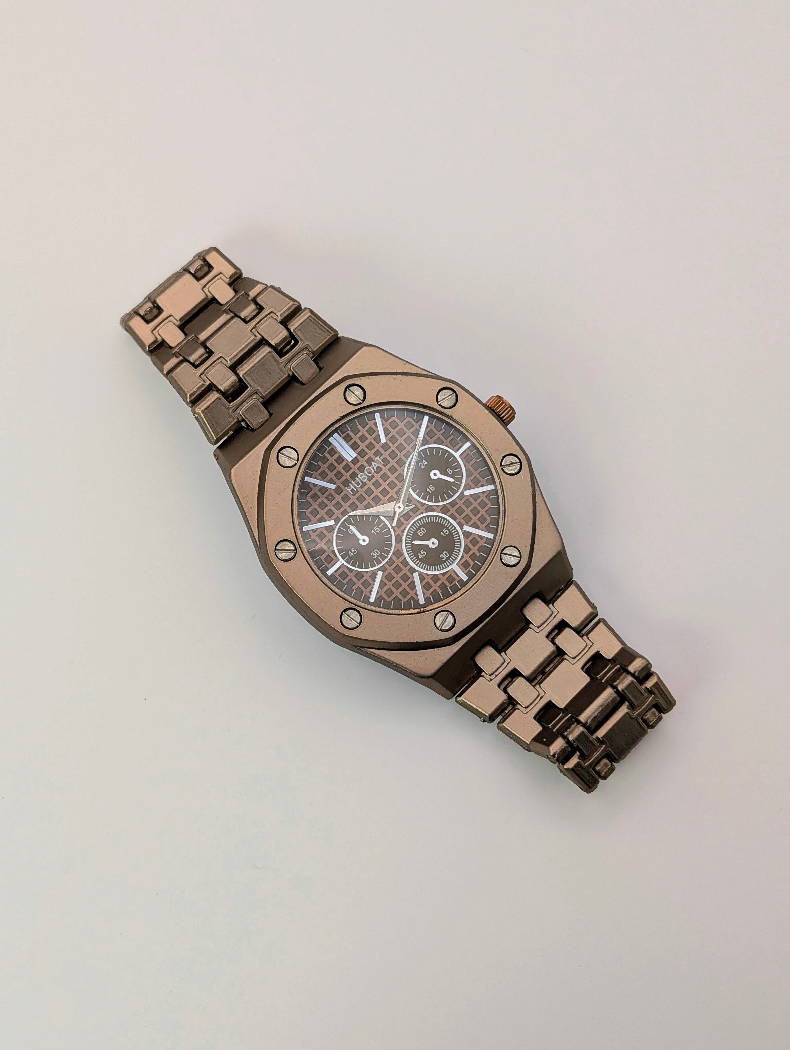 Geometric Steel Chronograph Masterpiece