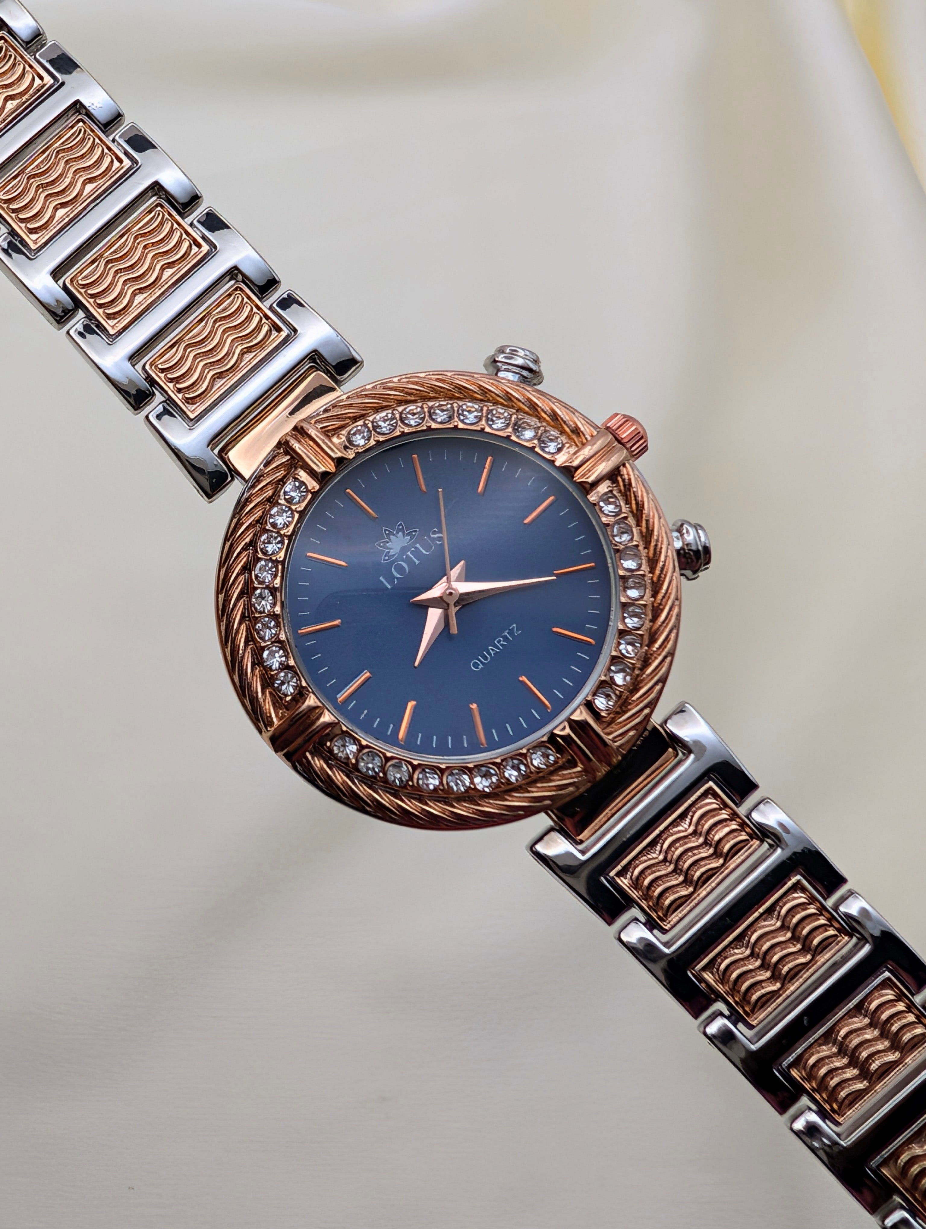 Radiant Crystal Lotus Women’s Watch