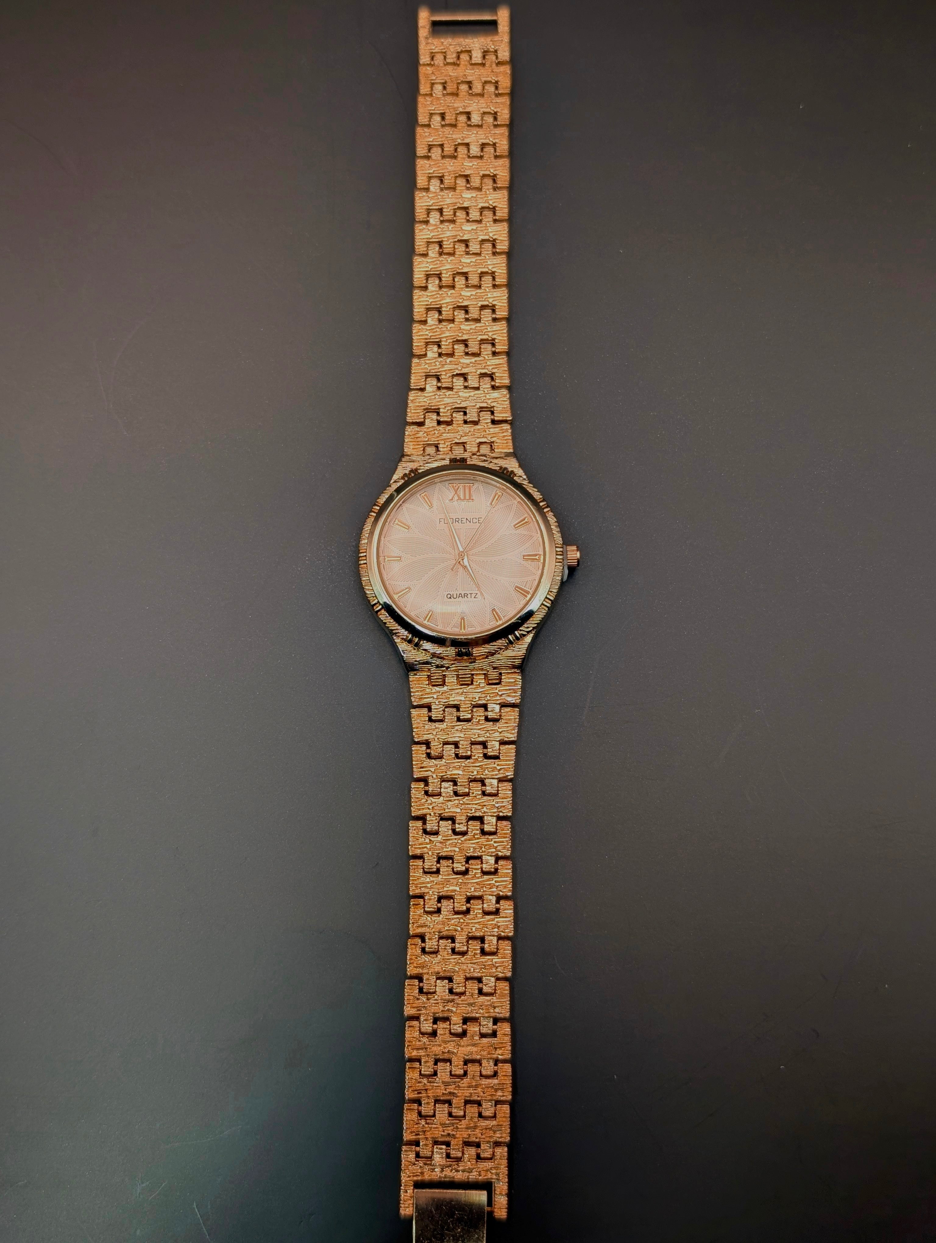Elegant Florence Serpentine Rose Gold Watch For Women
