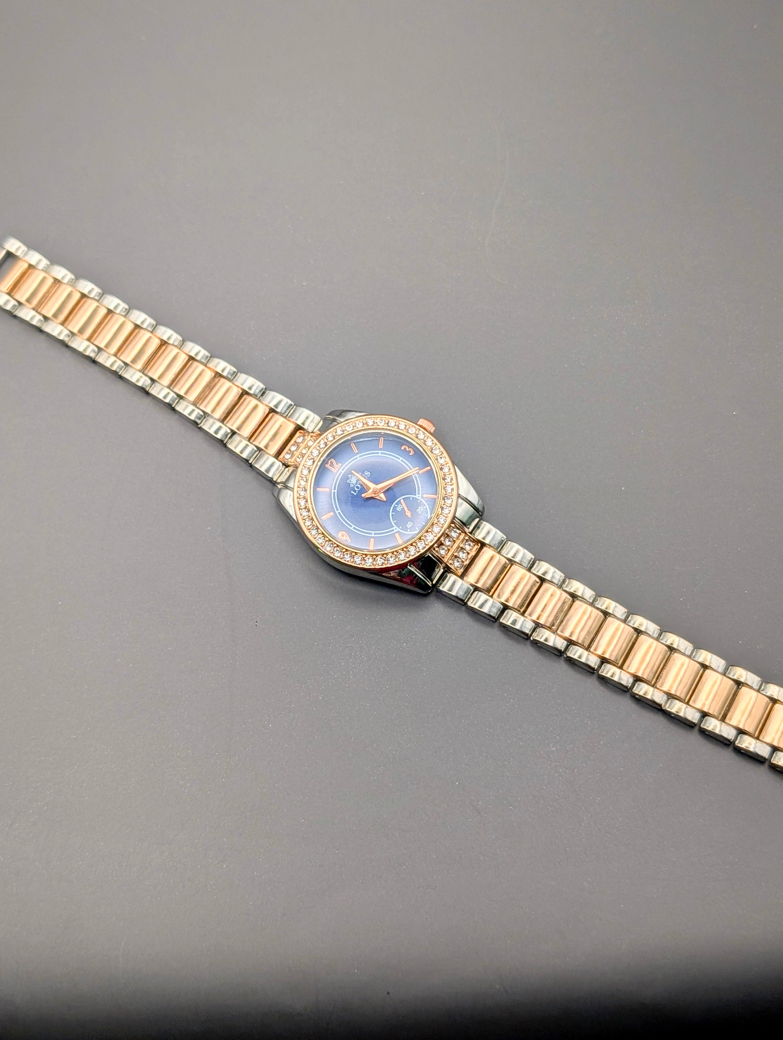 Lotus Rosegold Crystal Watch
