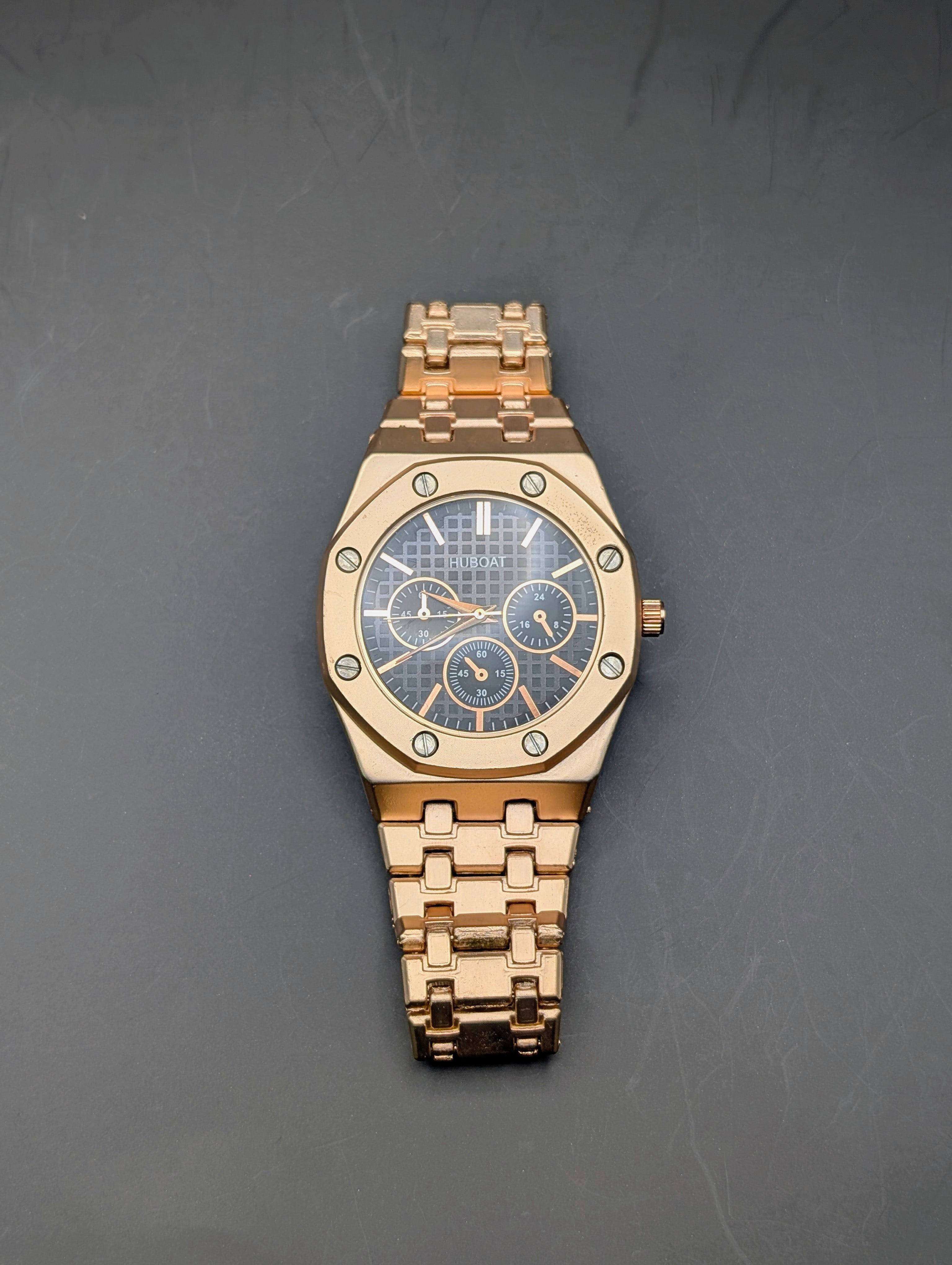 Luxury Gold Chronograph Watch
