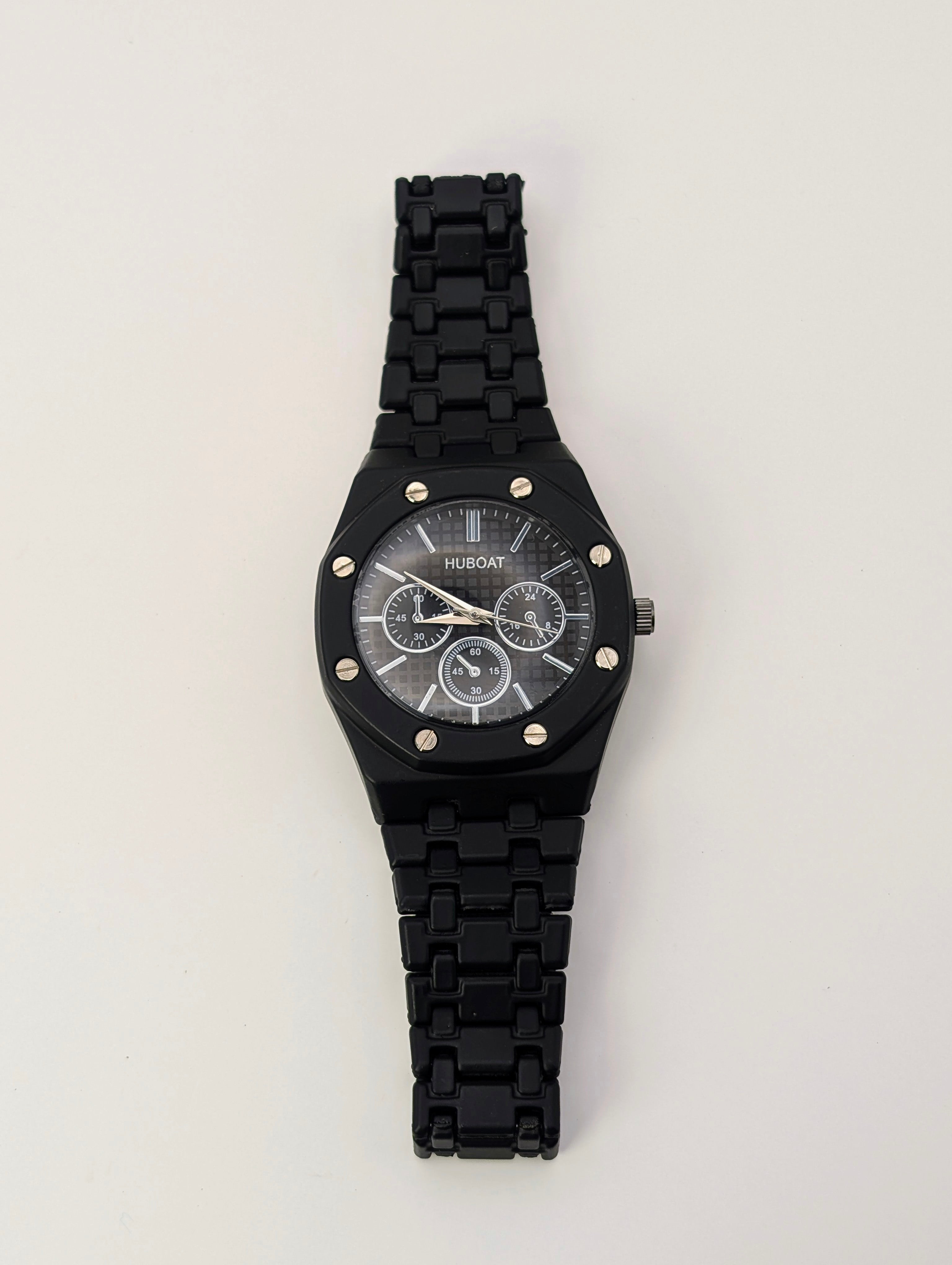 Matte Black Chronograph Power Watch