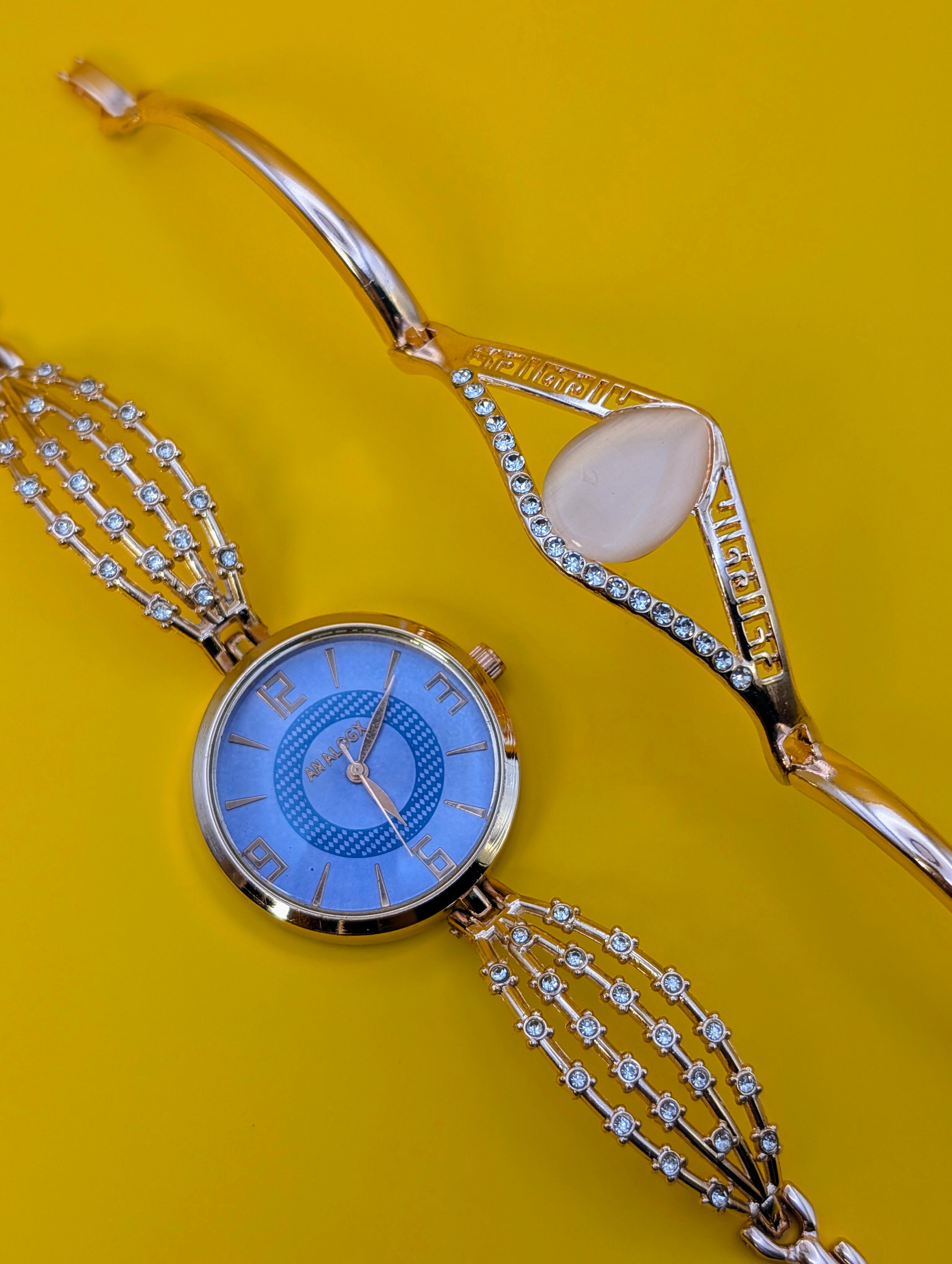 Rose Gold Grace Diamond Watch With Bracelet