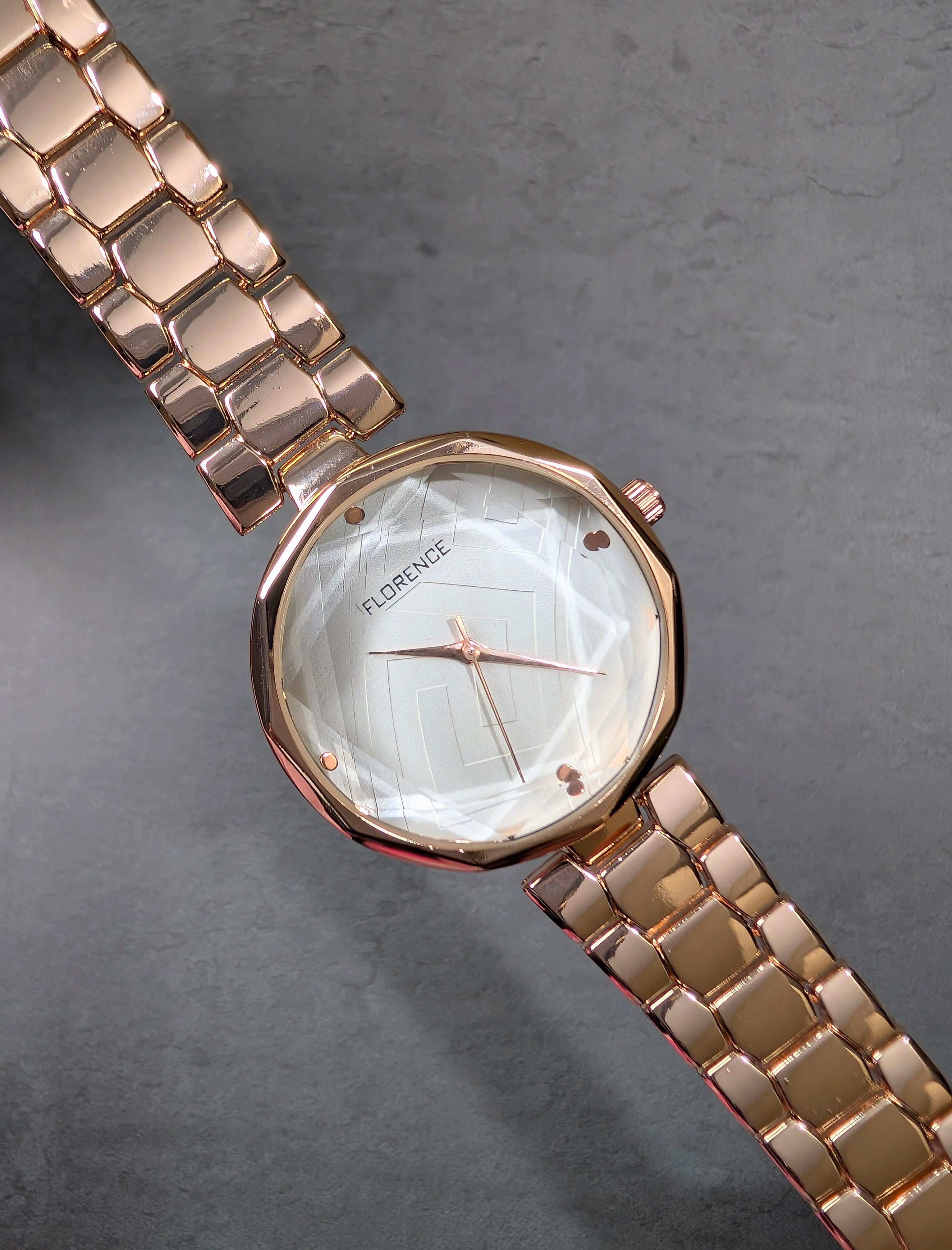 Elegant Rose Gold Florence Watch