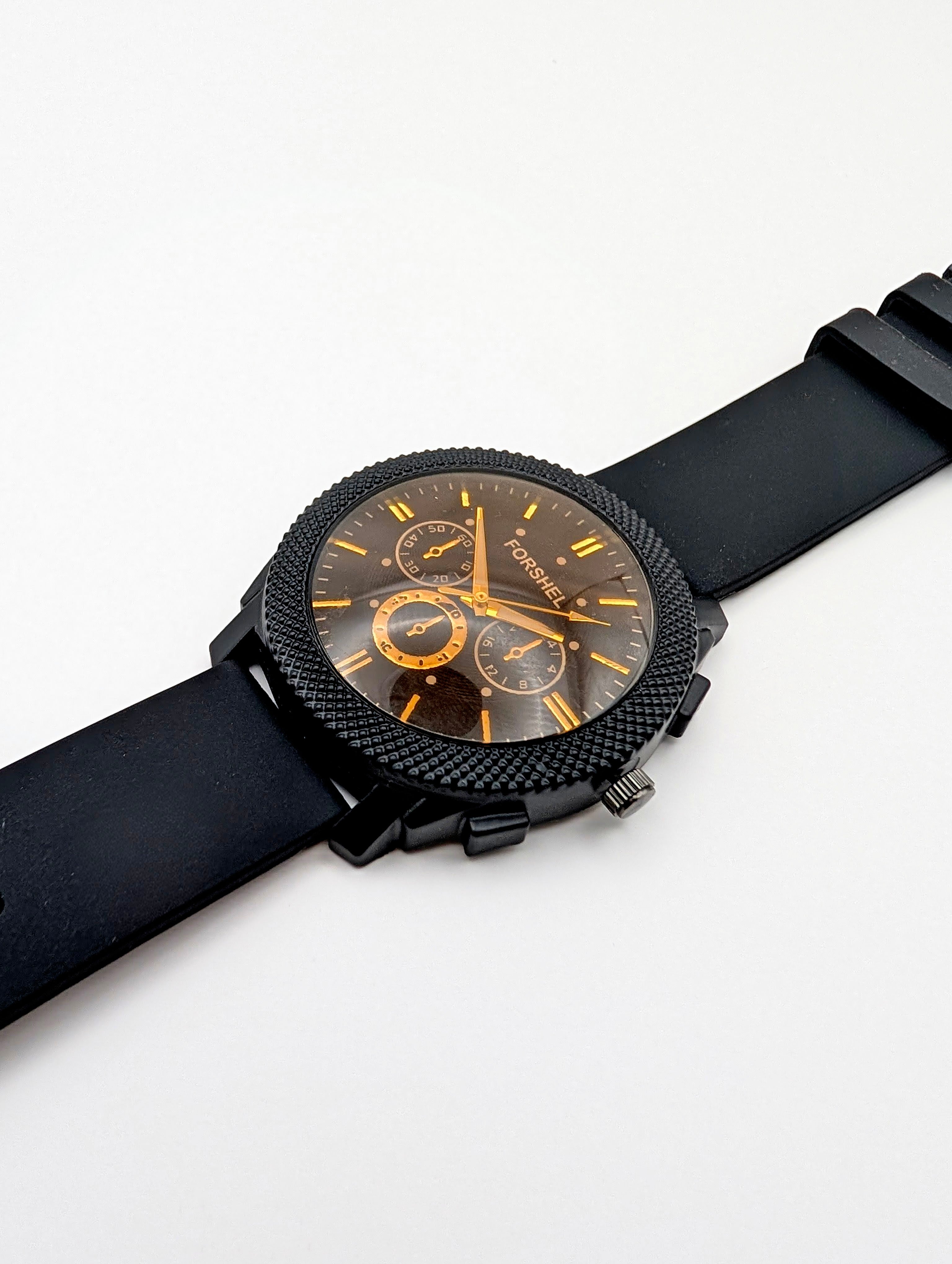Fossil Elegant Black Dial Chronograph Watch