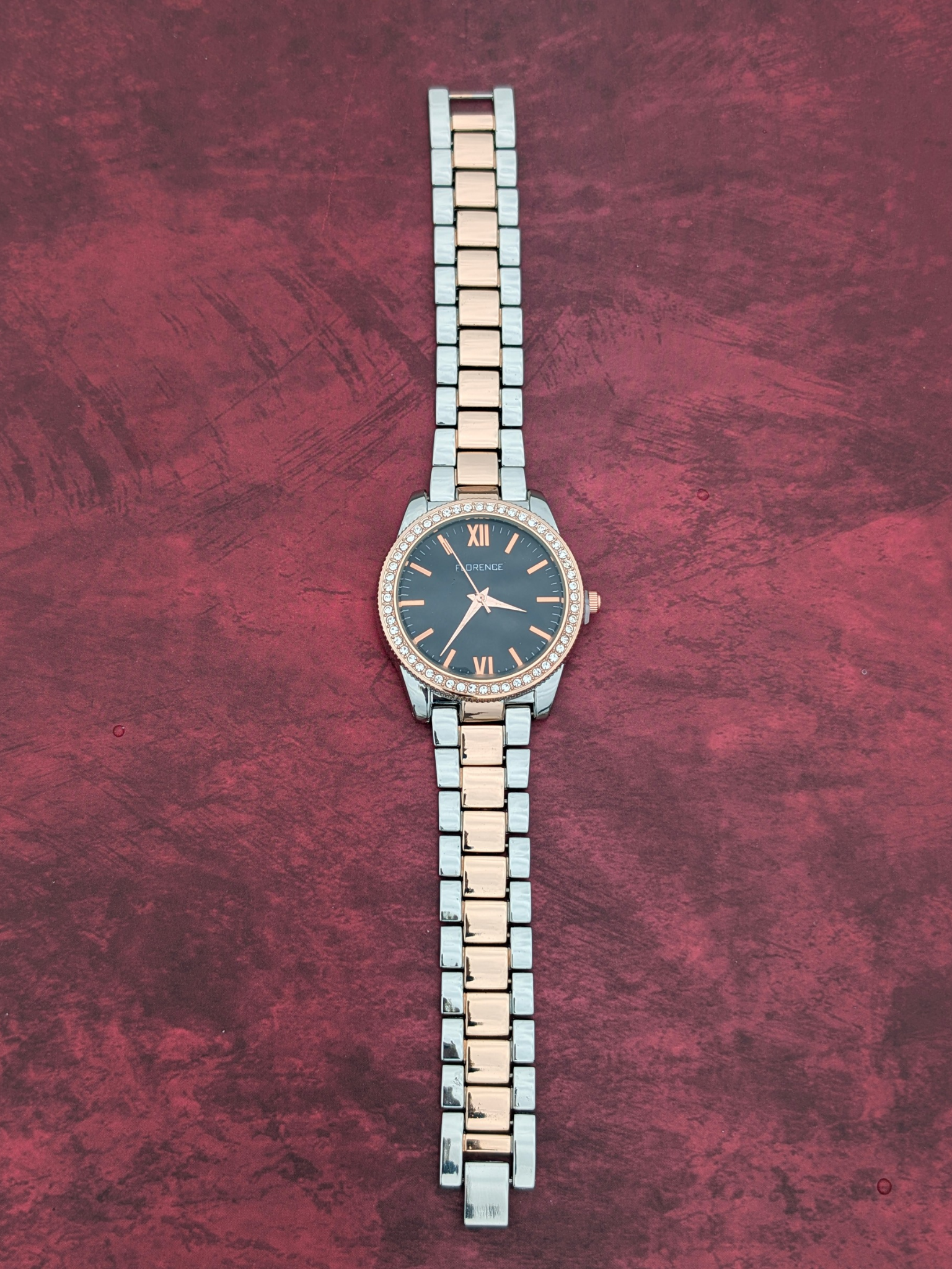 Women's Rose Gold Crystal Watch – Florence Quartz