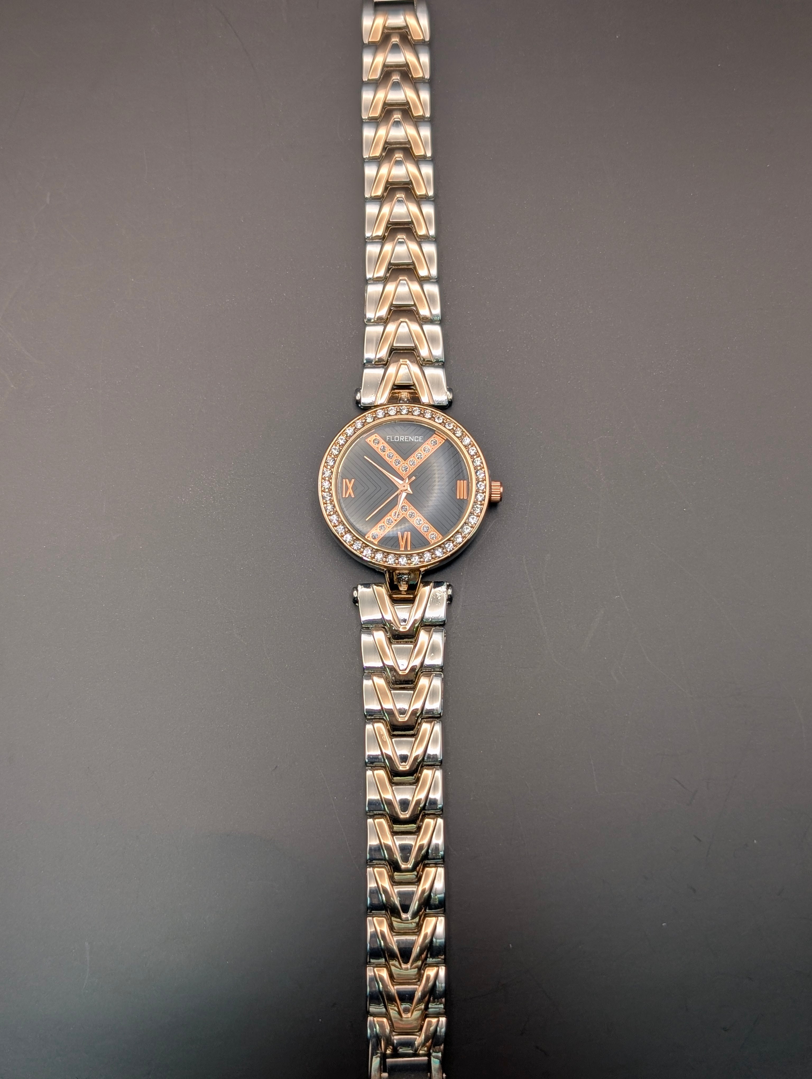 Florence Two-Tone Roman Dial Watch For Women