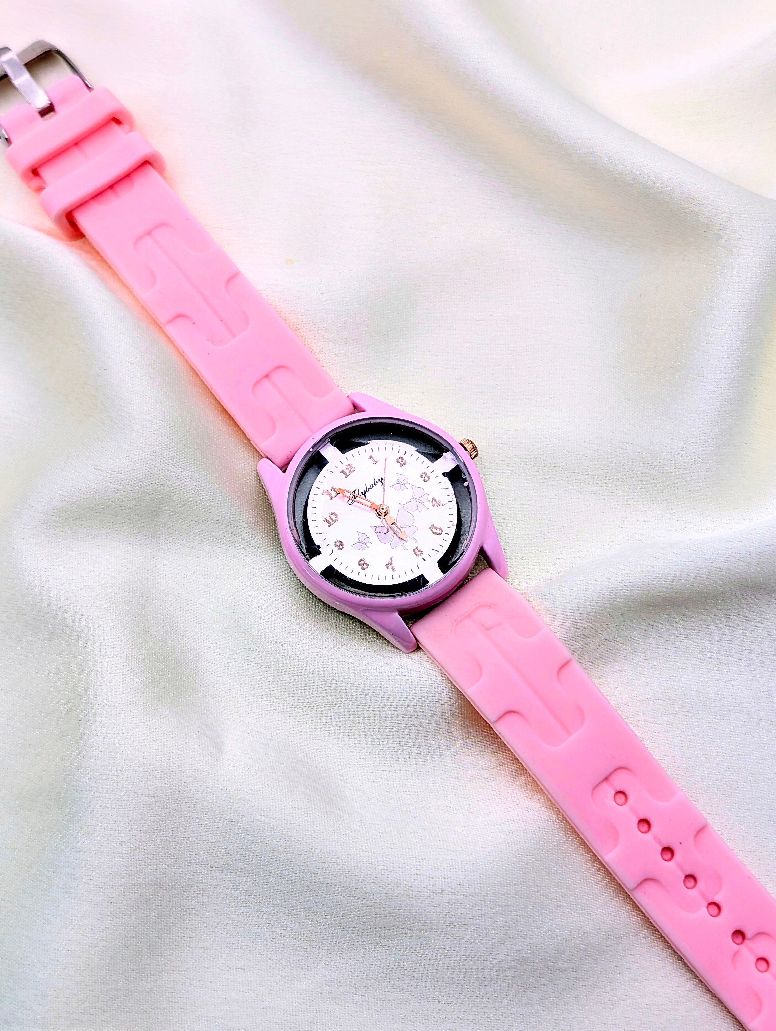 Fluttering Dreams: The Pink Butterfly Watch for women