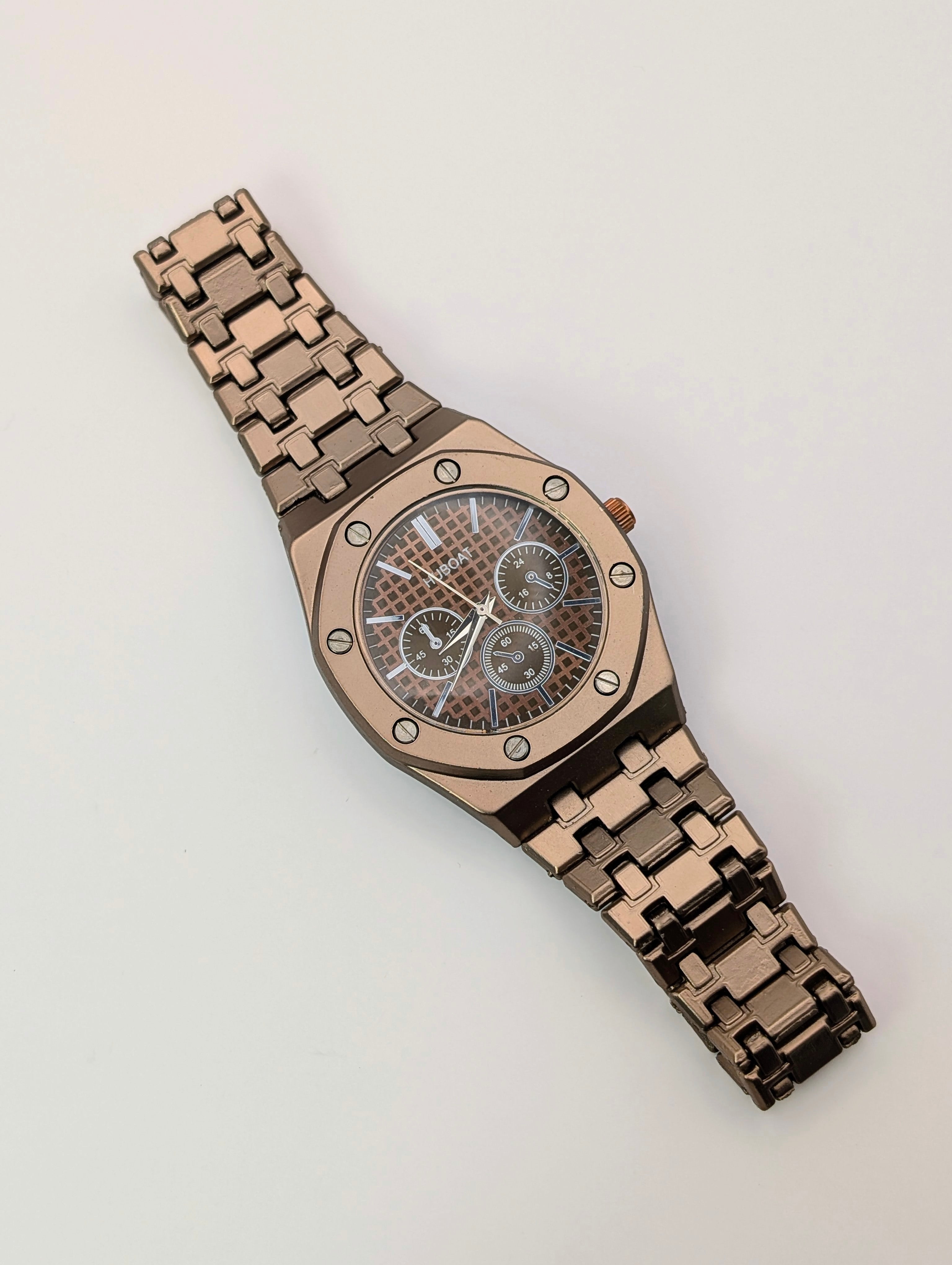 Geometric Steel Chronograph Masterpiece